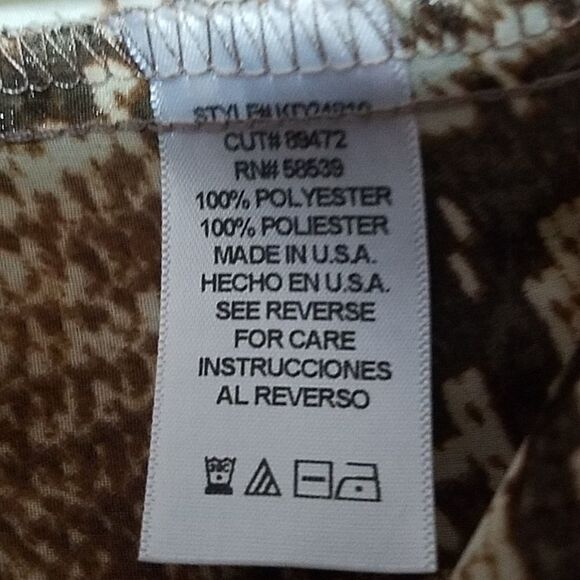 Kut from the Kloth Tan & Brown Button Down Shirt (S) - Picture 6 of 6